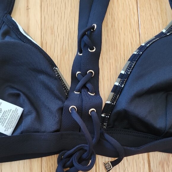 Michael Kors Black and White Bikini with Zebra Print - Picture 4 of 7